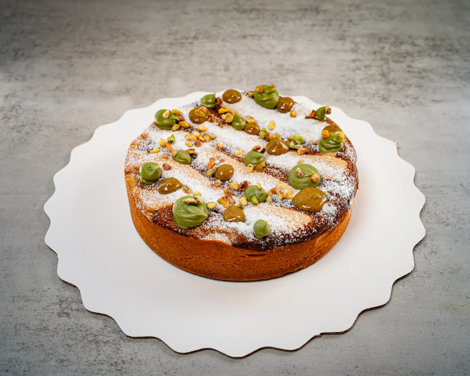 Pastiera al Pistacchio cake slice — Pistacchio, Miami